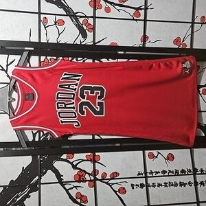 Jordan Girls Red Tank Dress Size Large NWT